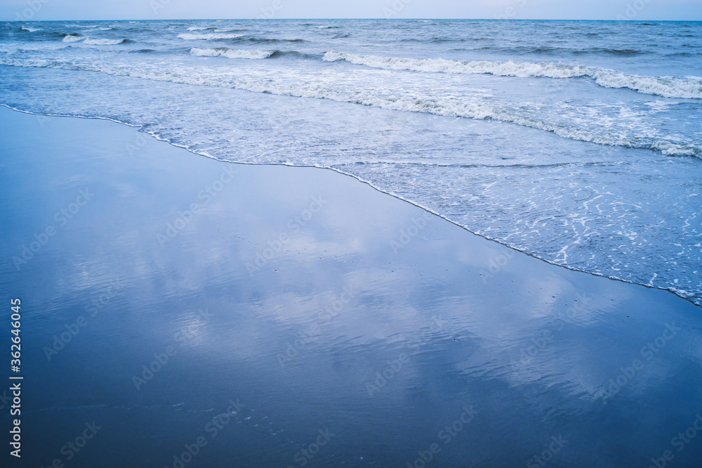 Wave on the Sand Beach, Background Material. Wave on the Sand Beach, Background Material.