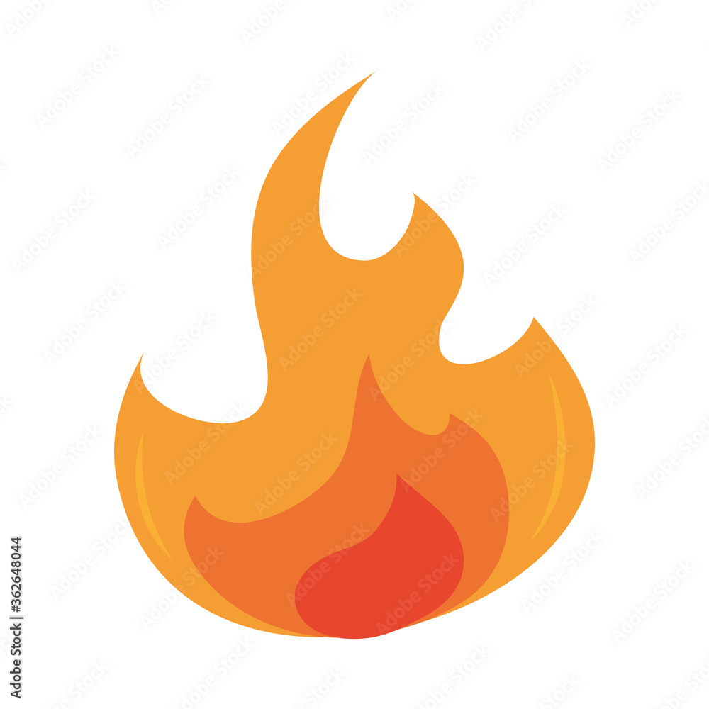 fire flame burning hot glow flat design icon fire flame burning hot glow flat design icon