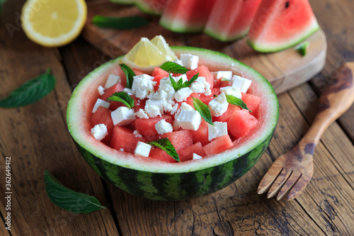 Фотография watermelon salad