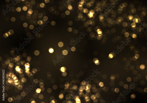 Gold bokeh blur