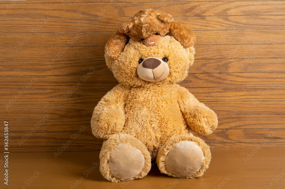 Obraz premium Teddy bear standing indoors