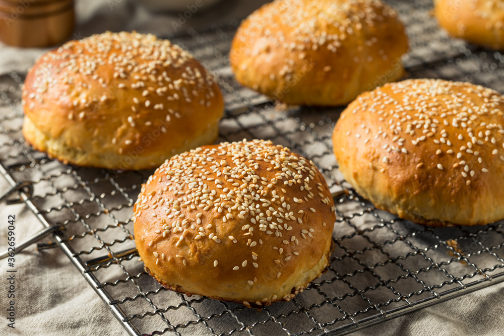 Homemade Sesame Seed Hamburger Buns Homemade Sesame Seed Hamburger Buns