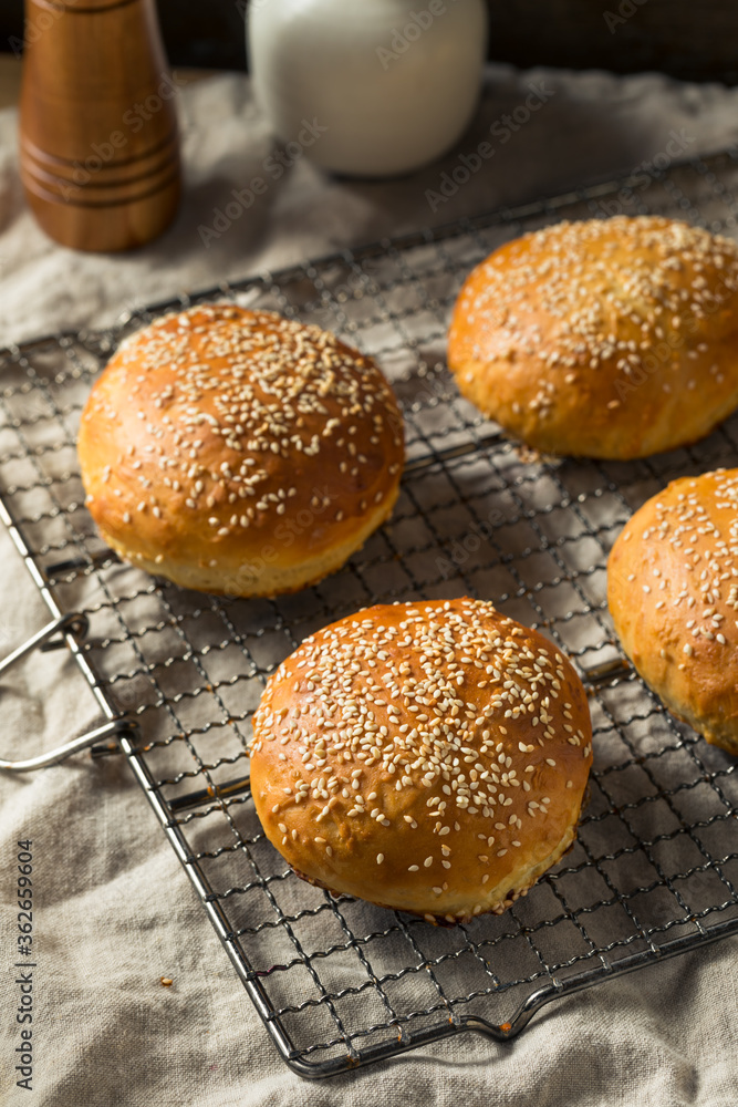 Homemade Sesame Seed Hamburger Buns Homemade Sesame Seed Hamburger Buns