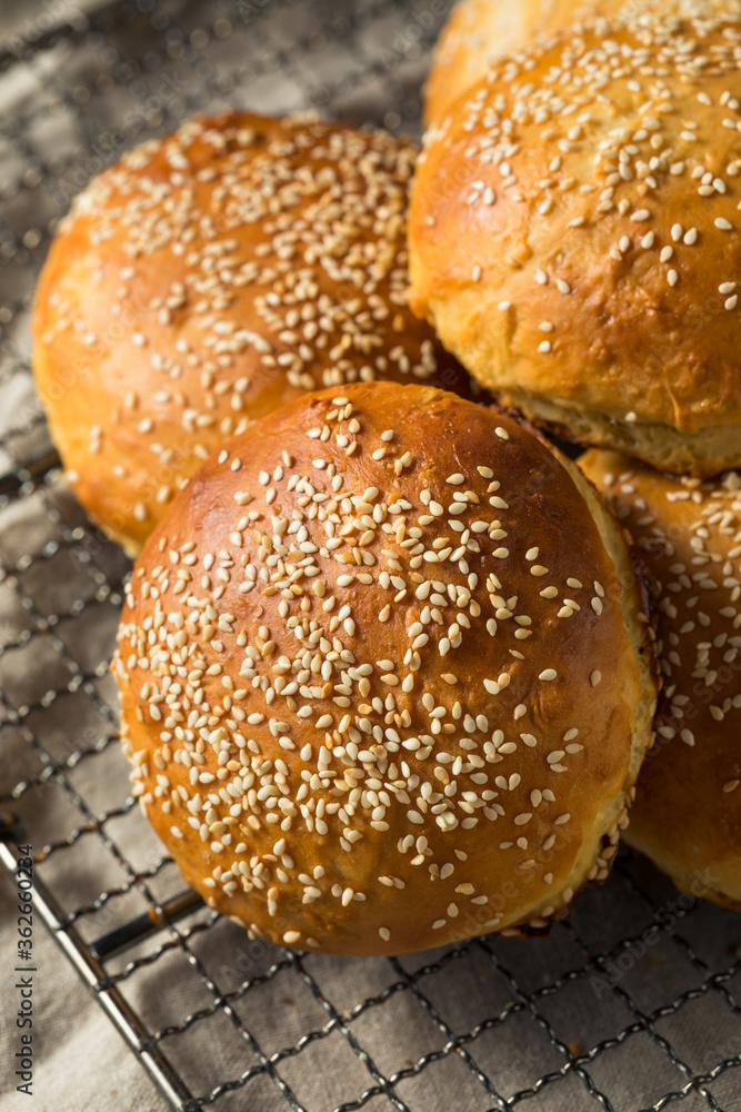 Homemade Sesame Seed Hamburger Buns Homemade Sesame Seed Hamburger Buns