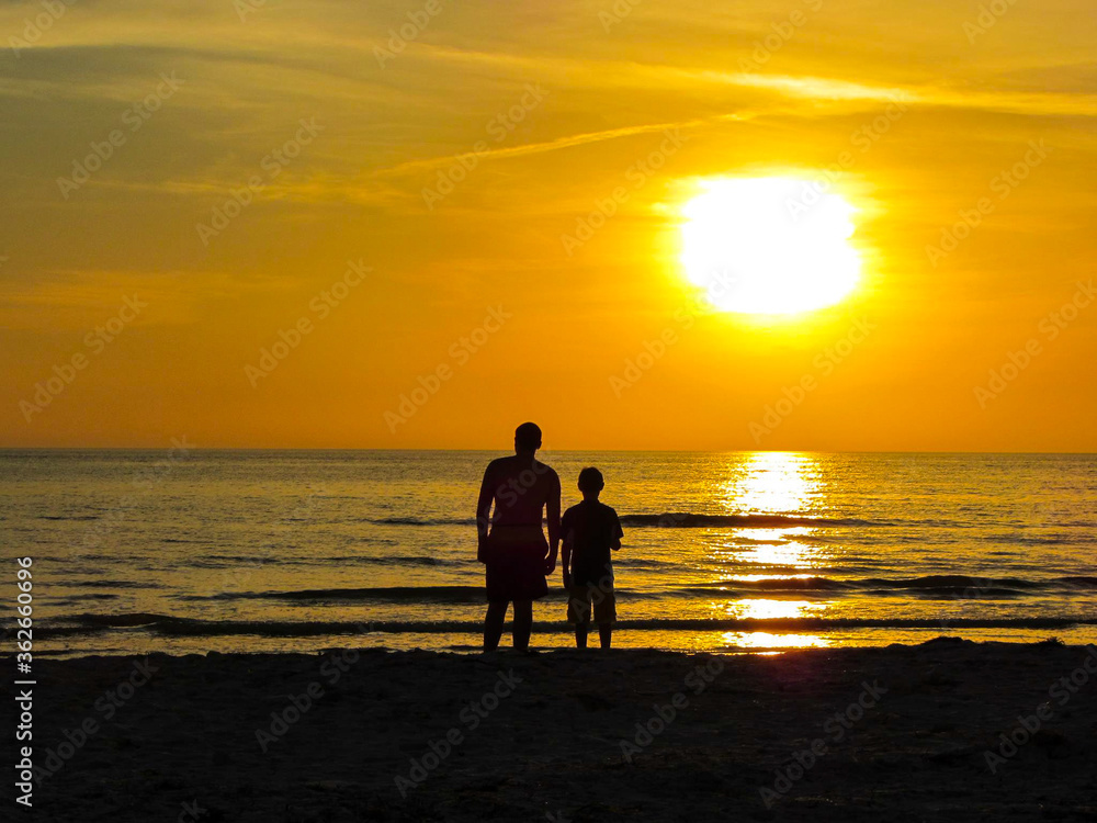 Boys at Sunset