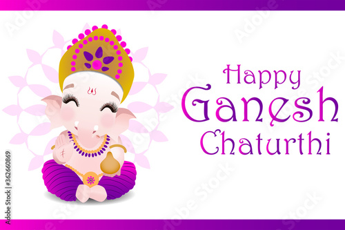 Lord Ganesha, Ganpati, Baby vector Design