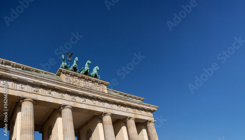 Photography Brandenburg gate at sunset Berlin, Germany Europe.