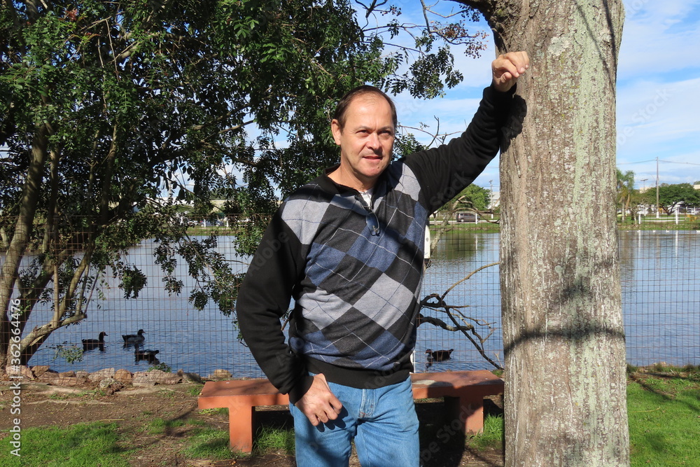man in park man in park