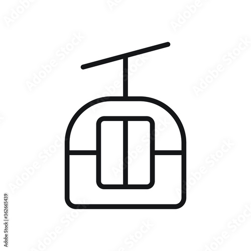 funicular icon vector