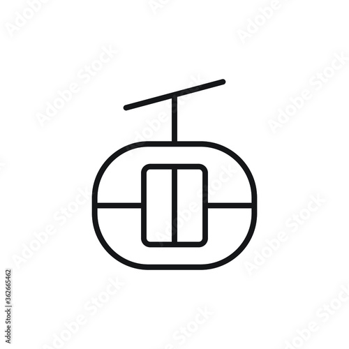 funicular icon vector