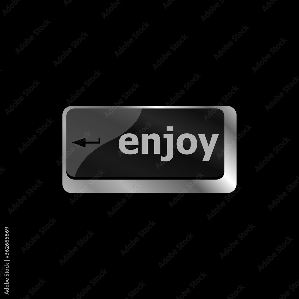Enjoy Life Concept Aluminum Keyboard with Enjoy Text Enjoy Life Concept Aluminum Keyboard with Enjoy Text