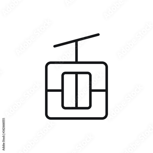 funicular icon vector