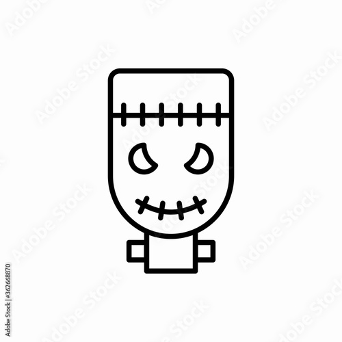 Outline frankenstein icon.Frankenstein vector illustration. Symbol for web and mobile