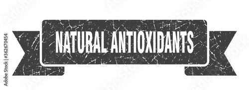 natural antioxidants ribbon. natural antioxidants grunge band sign. natural antioxidants banner