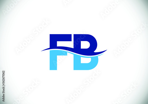 Free Download F B Initial Letter Logo design, Graphic Alphabet Symbol for Corporate Business Identity - GFXLoad