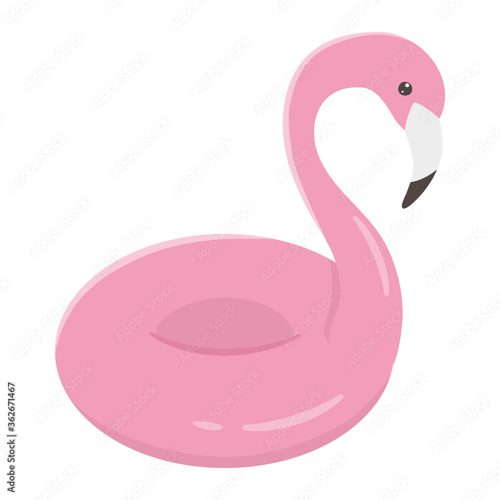 Fototapeta flamingo float isolated design icon