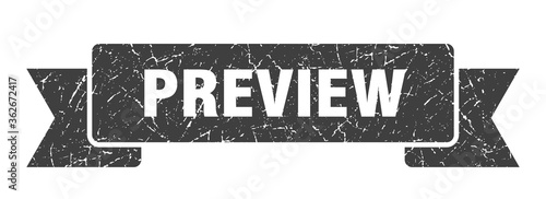 preview ribbon. preview grunge band sign. preview banner
