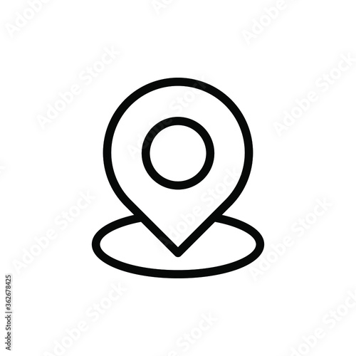 location map pin icon vector