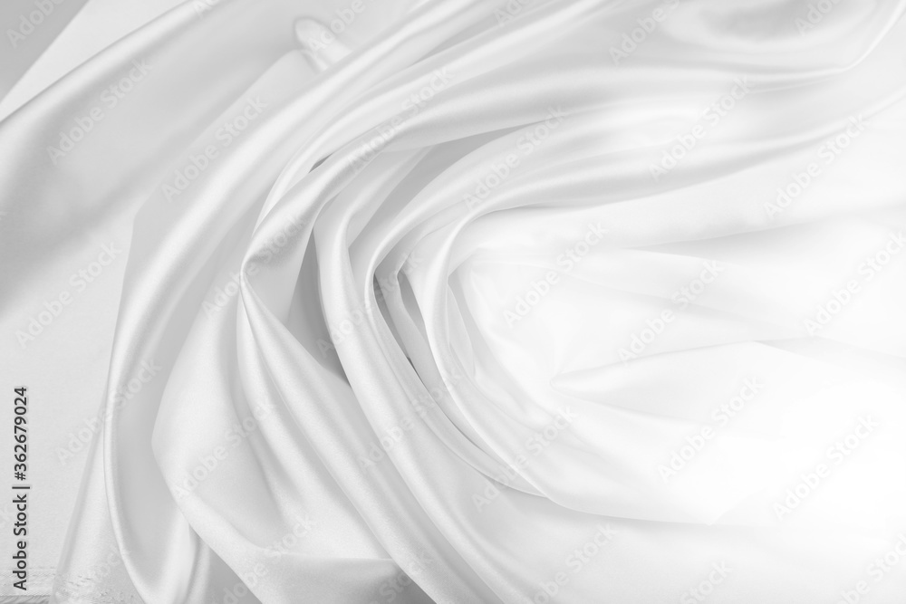 White silk fabric lines White silk fabric lines