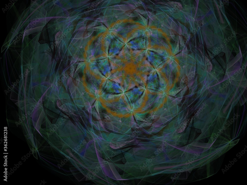 Naklejka premium Imaginatory fractal background Image