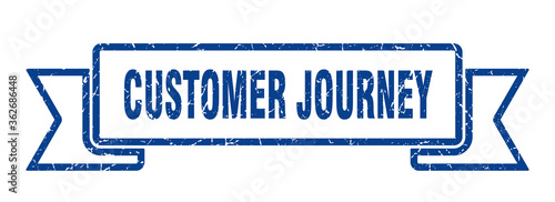 customer journey ribbon. customer journey grunge band sign. customer journey banner