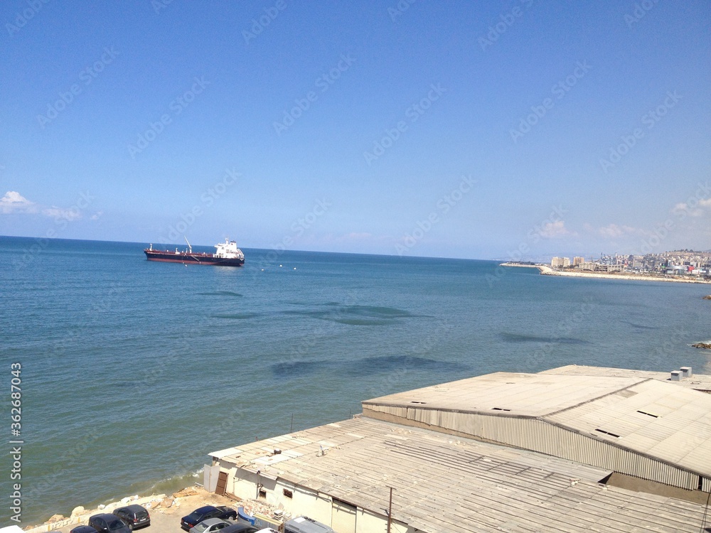 Fototapeta premium view of the port of beirut