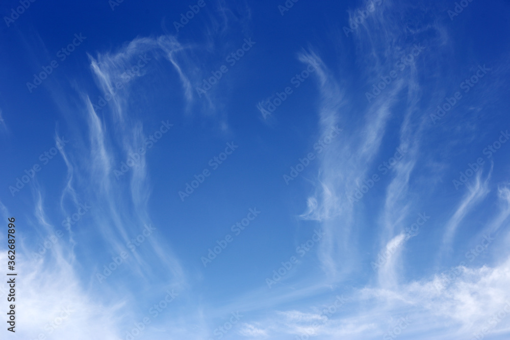 Blue sky with white clouds during sunshine day Blue sky with white clouds during sunshine day