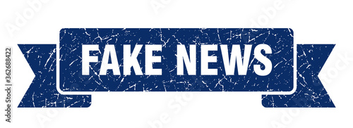 fake news ribbon. fake news grunge band sign. fake news banner