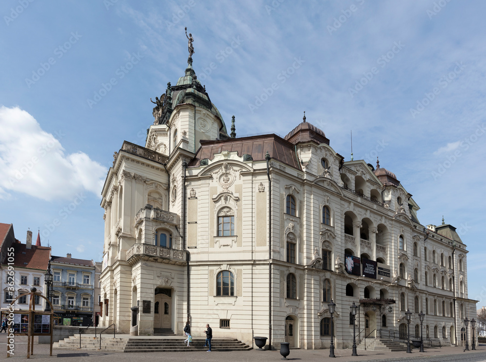 View of the State Theatre in the old town part of city. Its the second biggest city in Slovakia and located in the south east.
