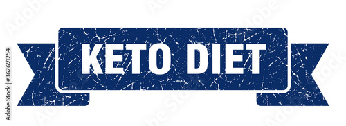 keto diet ribbon. keto diet grunge band sign. keto diet banner