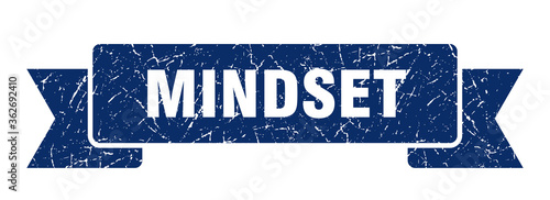 mindset ribbon. mindset grunge band sign. mindset banner