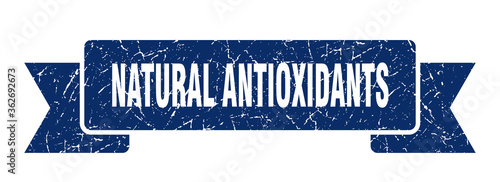 natural antioxidants ribbon. natural antioxidants grunge band sign. natural antioxidants banner