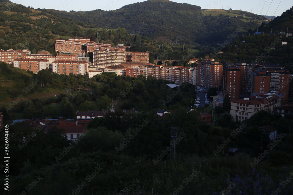 View of Bilbao from a hill