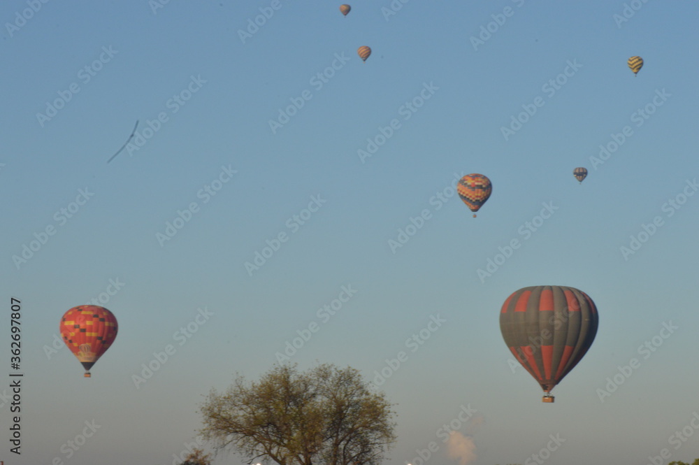 Fototapeta premium hot air balloon in flight