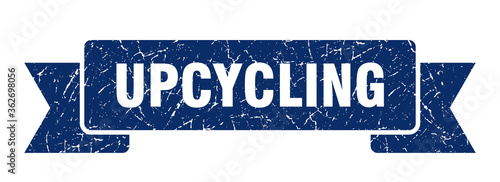upcycling ribbon. upcycling grunge band sign. upcycling banner