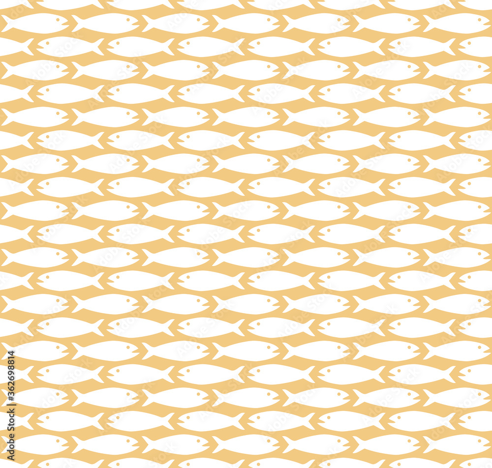 Simple fish pattern seamless repeat background Simple fish pattern seamless repeat background