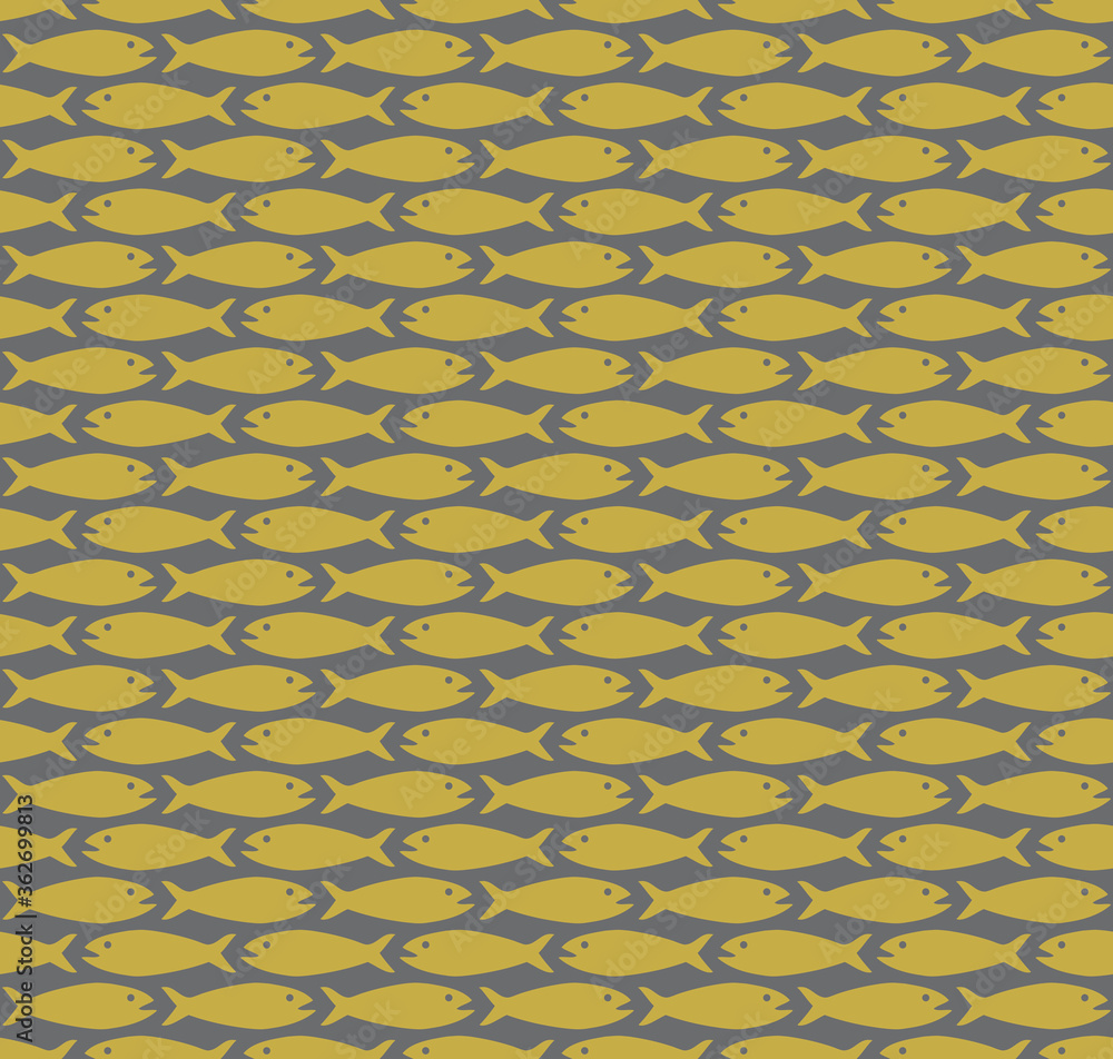 Simple fish pattern seamless repeat background Simple fish pattern seamless repeat background