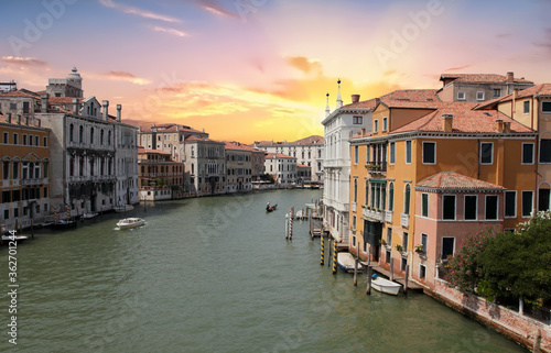 Grand Canal in Venice featuring buildings and boats