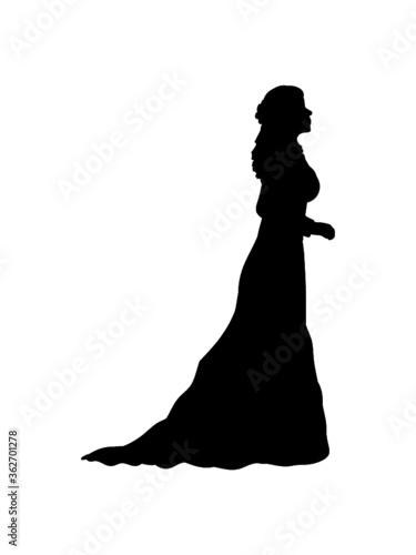 Braut Frau Silhouette weiblich 