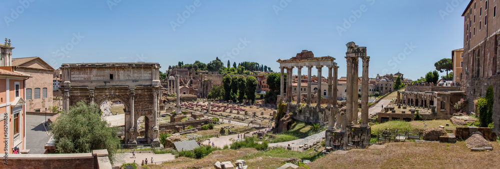 Rome: Roman Forum wide panorama