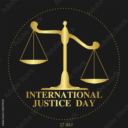 International Justice Day Vector Illustration