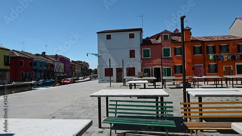 Wallpaper Mural Burano, Venice - Colorful buildings between the canals of the lagoon city Torontodigital.ca