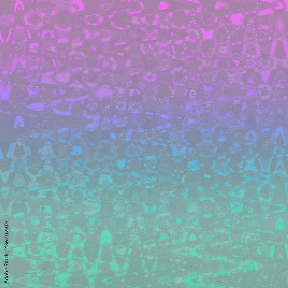 An abstract wavy cool tone iridescent background image.