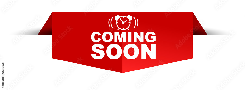 red vector illustration banner coming soon red vector illustration banner coming soon