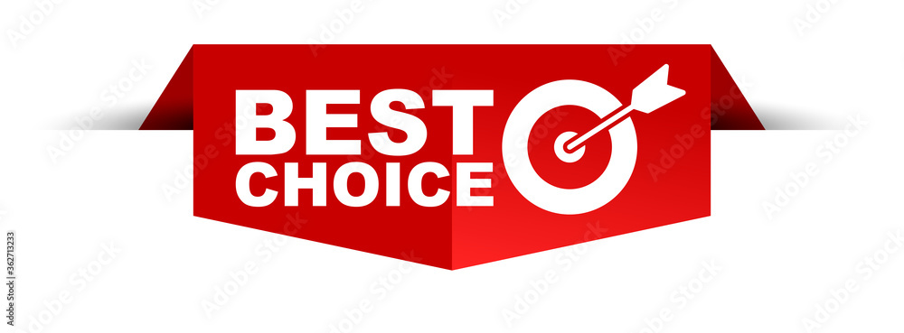 red vector illustration banner best choice red vector illustration banner best choice
