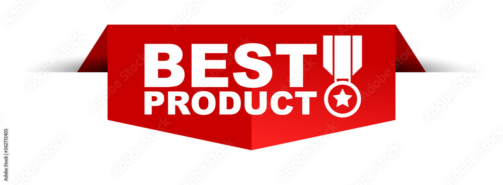 red vector illustration banner best product red vector illustration banner best product