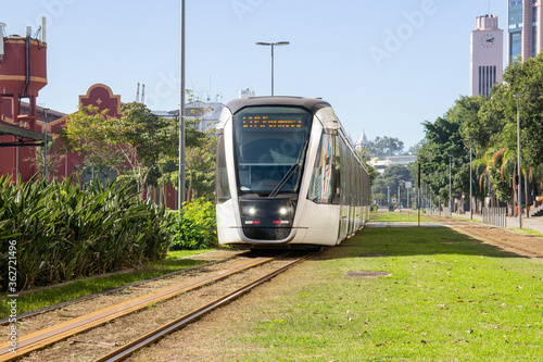 passenger transport train known as VLT in Rio de Janeiro.