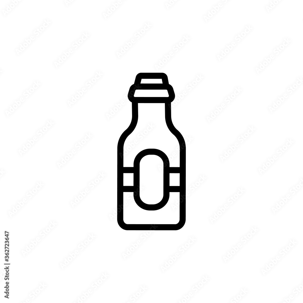 Beer bottle icon. Simple line, outline vector elements of international beer day icons for ui and ux, website or mobile application Beer bottle icon. Simple line, outline vector elements of international beer day icons for ui and ux, website or mobile application