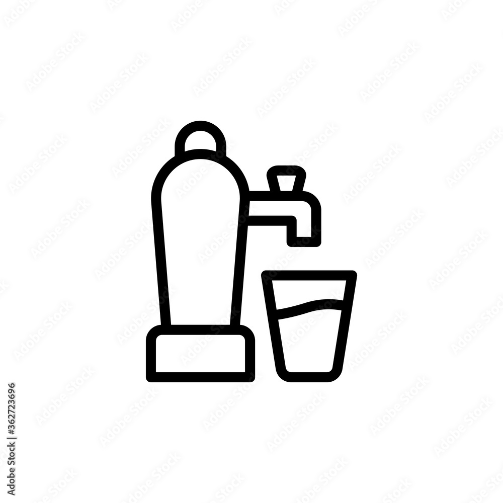 Beer machine icon. Simple line, outline vector elements of international beer day icons for ui and ux, website or mobile application Beer machine icon. Simple line, outline vector elements of international beer day icons for ui and ux, website or mobile application