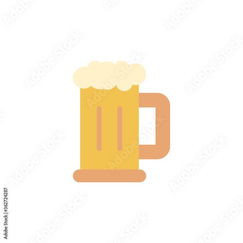 Beer stein icon. Simple color vector elements of international beer day icons for ui and ux, website or mobile application